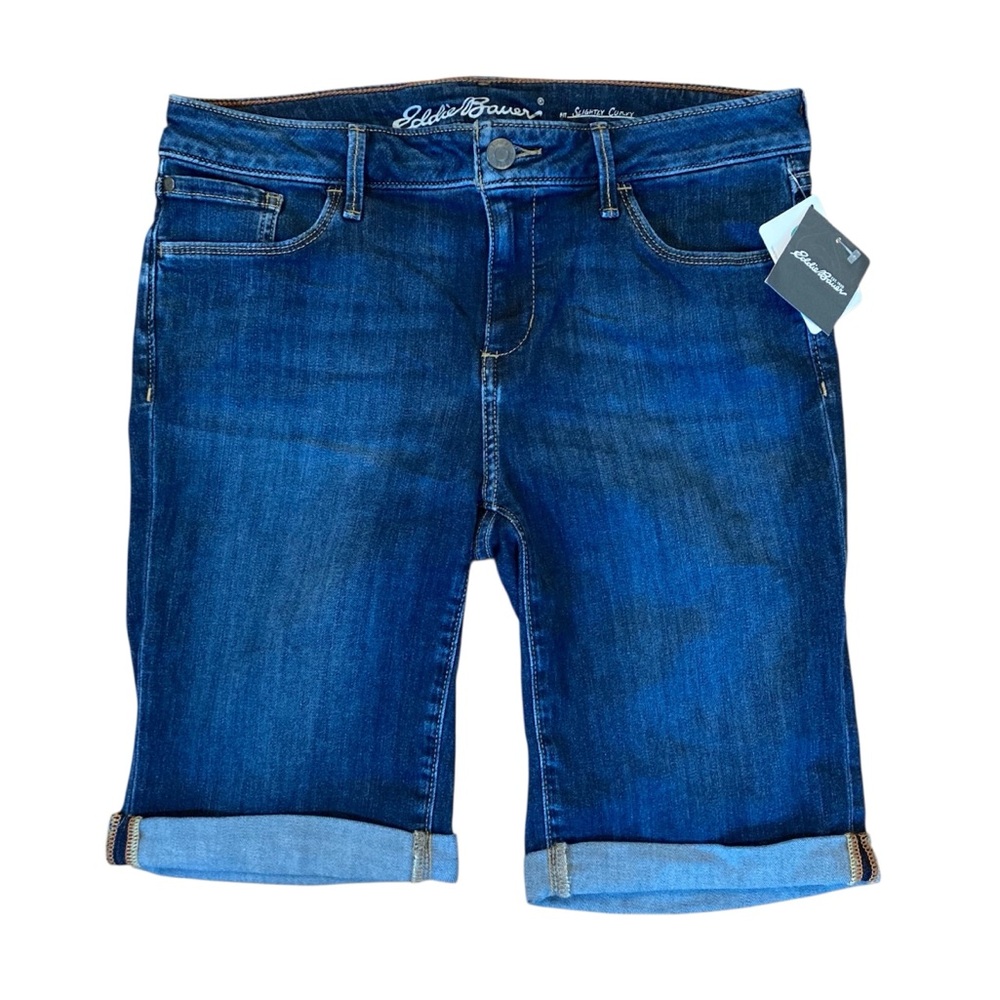 Eddie Bauer Dark Blue Denim Bermuda Shorts
